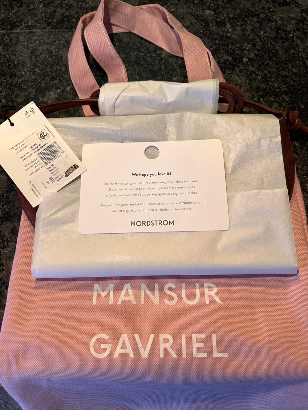 Mansur Gavriel Mini Fortuna Suede Shoulder/Crossbody Bag - Picture 11 of 15